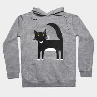 Black and White Tuxedo Cat Hoodie